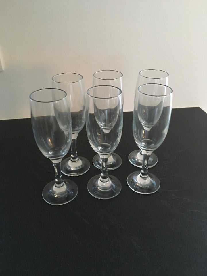 Glas, 6 Champagneglas 23 cl