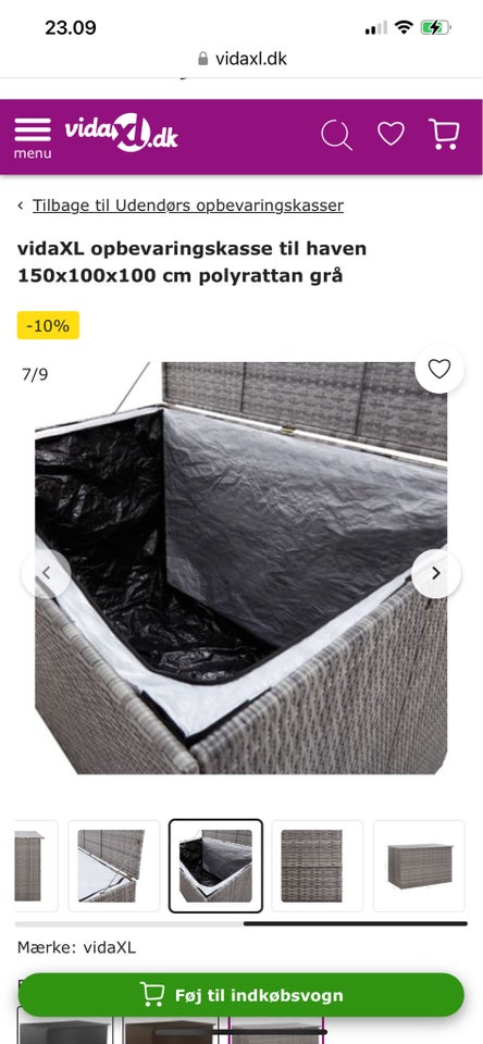 Hyndeboks VidaXL Polyrattan