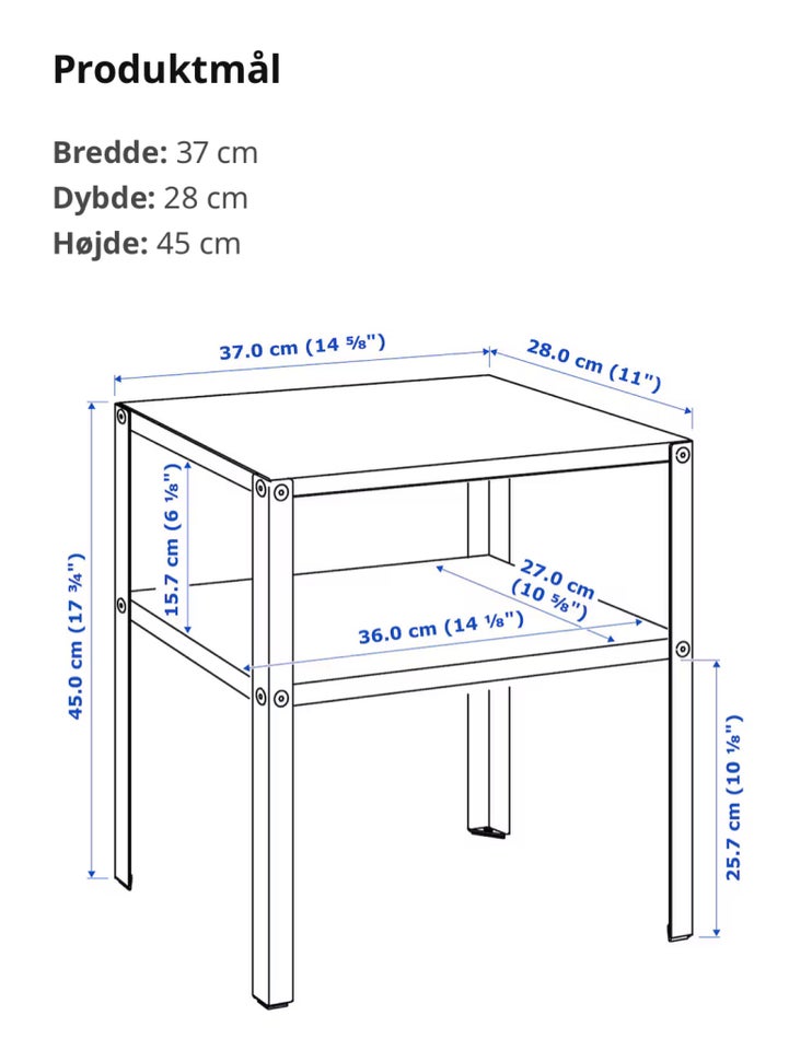 Sidebord / sengebord  Knarrevik