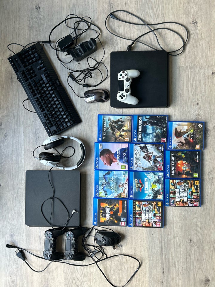 Playstation 4, Slim 500gb / 1000 gå,