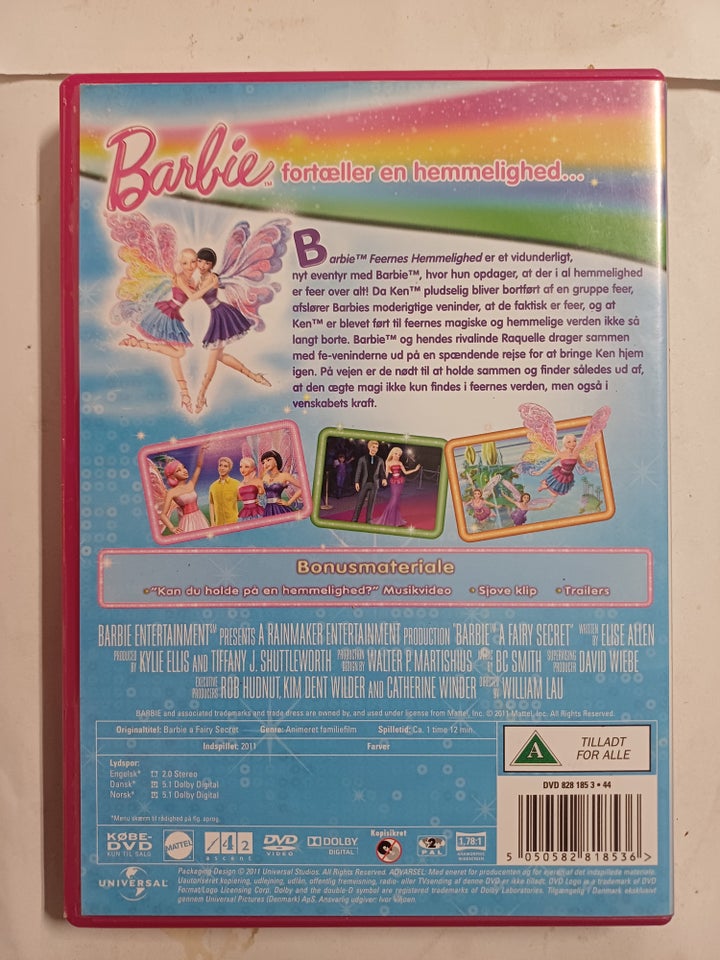 Barbie Feernes Hemmelighed, DVD,