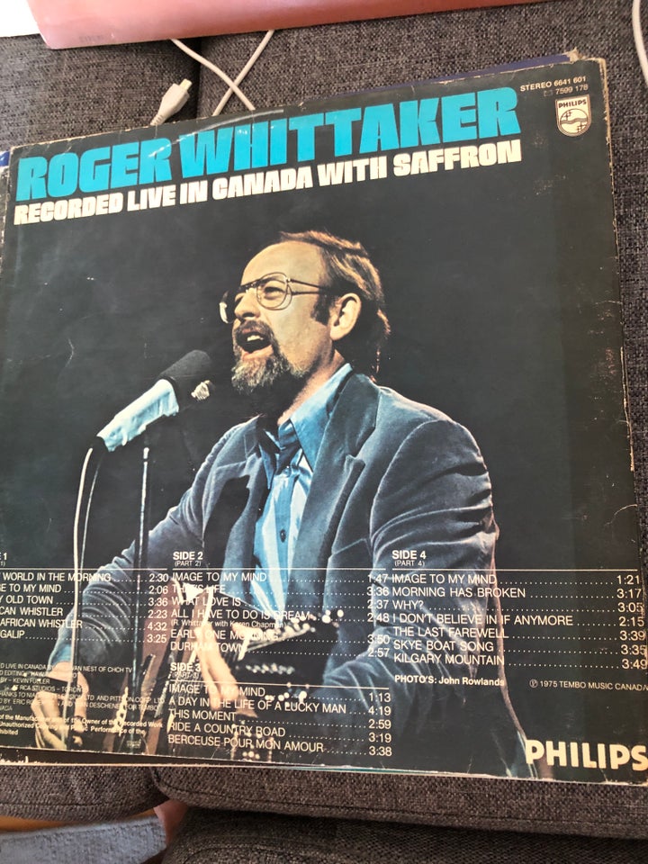 LP, Roger whittaker, Live in Canada