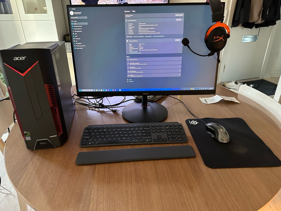 Acer, PC + skærm , I5-8400 Ghz