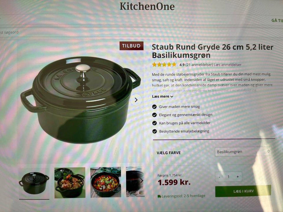 LA Cocotte staub gryde  Rød LA