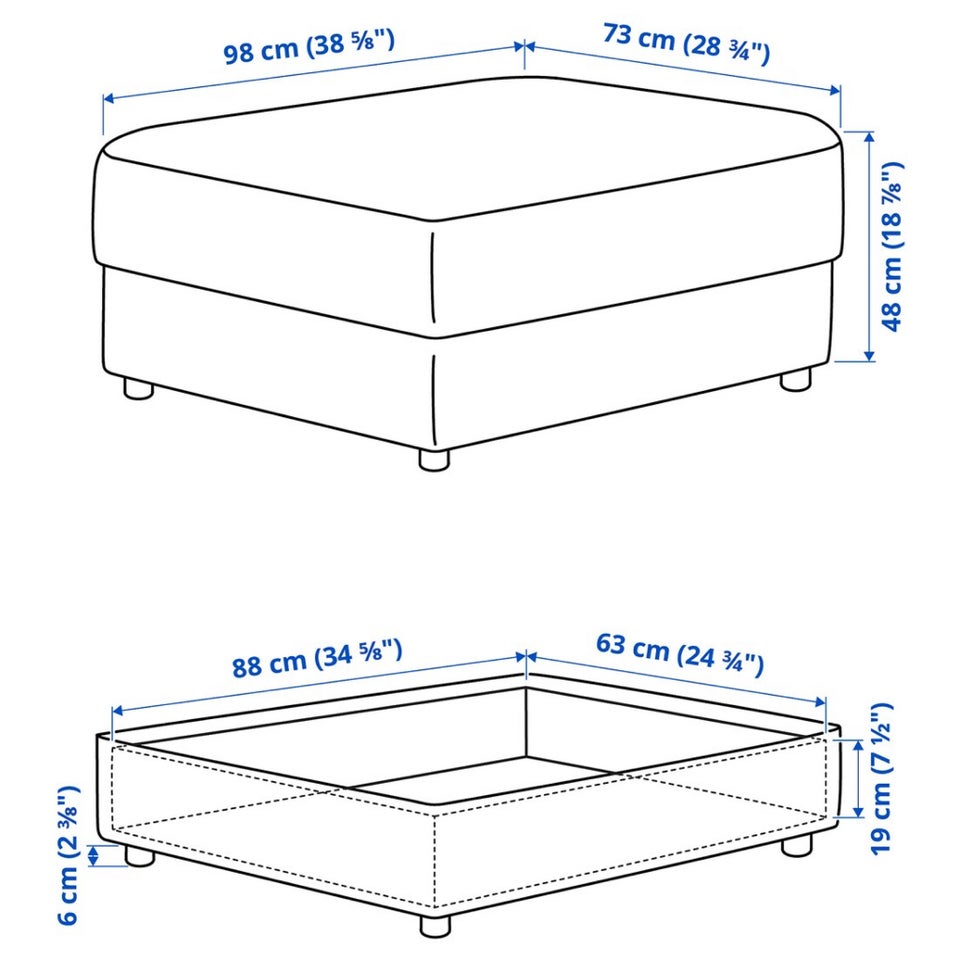 VIMLE puff IKEA