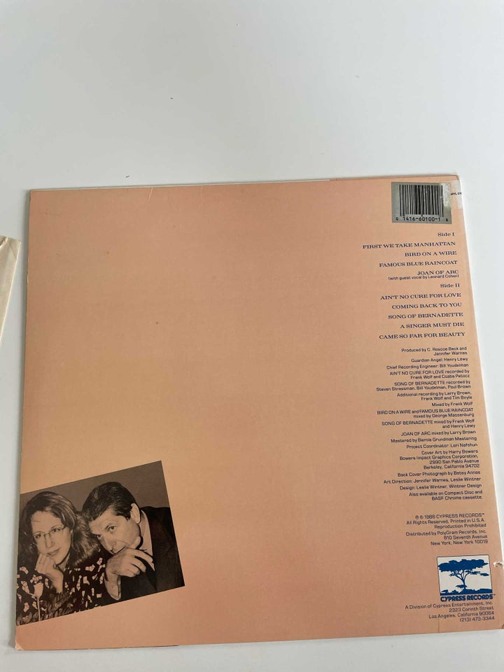 LP, Jennifer Warnes, Famous blue