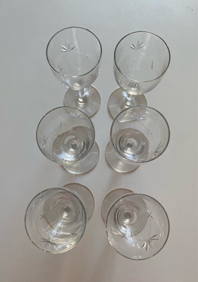 6 stk Holmegaard “Ulla” glas 