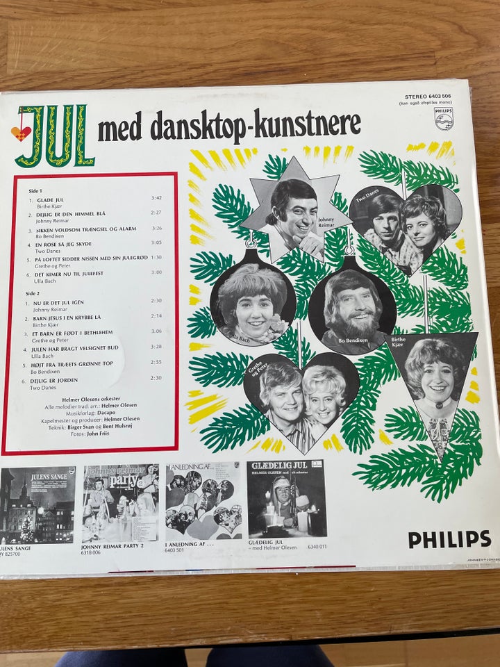 LP, Jul med dansktop kunstnere, Jul