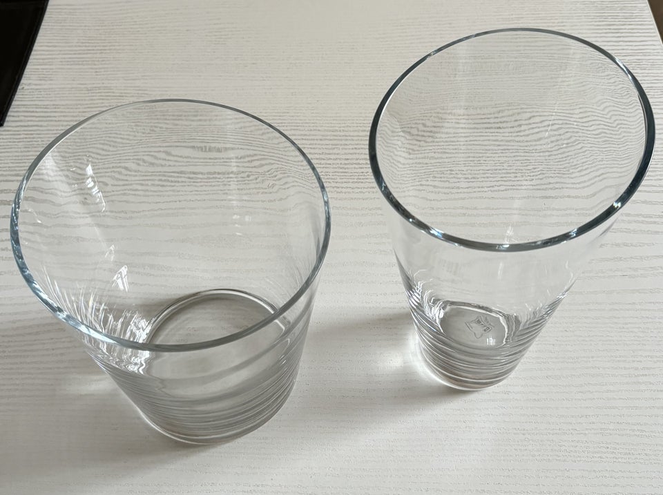 Glas, Vase dobbelt, Menu