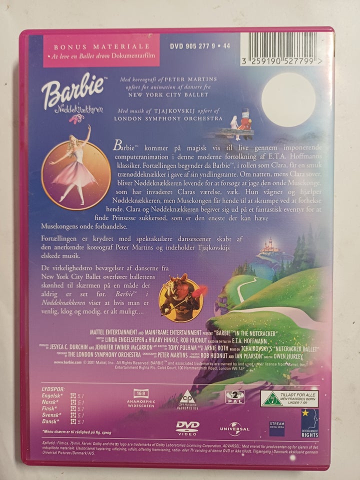 Barbie Nøddeknækkeren DVD