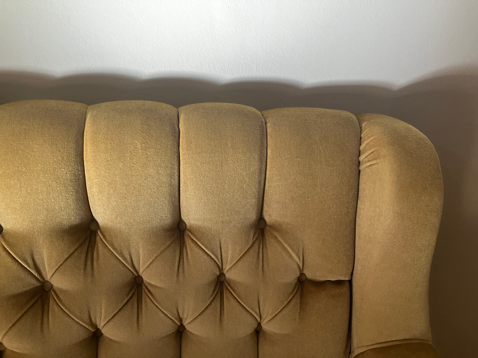 Sofa, velour, 3 pers.