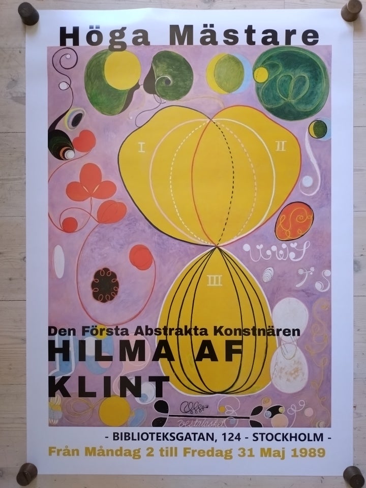 Udstillingsplakat, Hilma Klint,