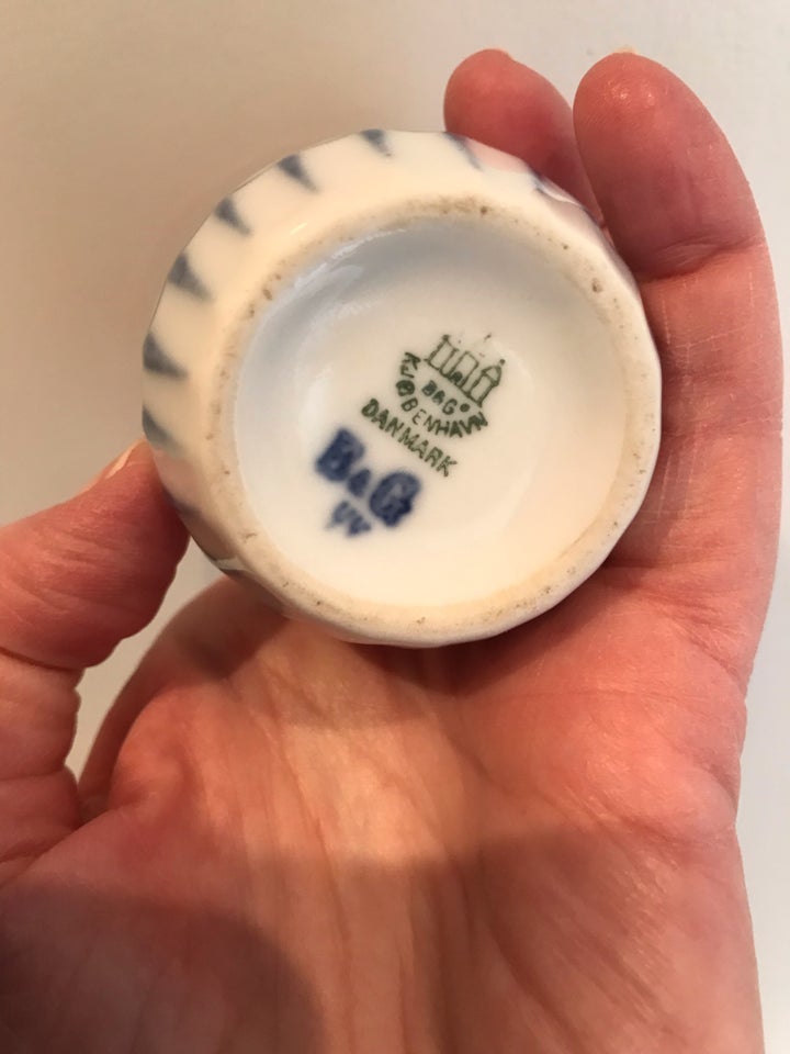 Porcelæn Sennepskrukke  Bing og