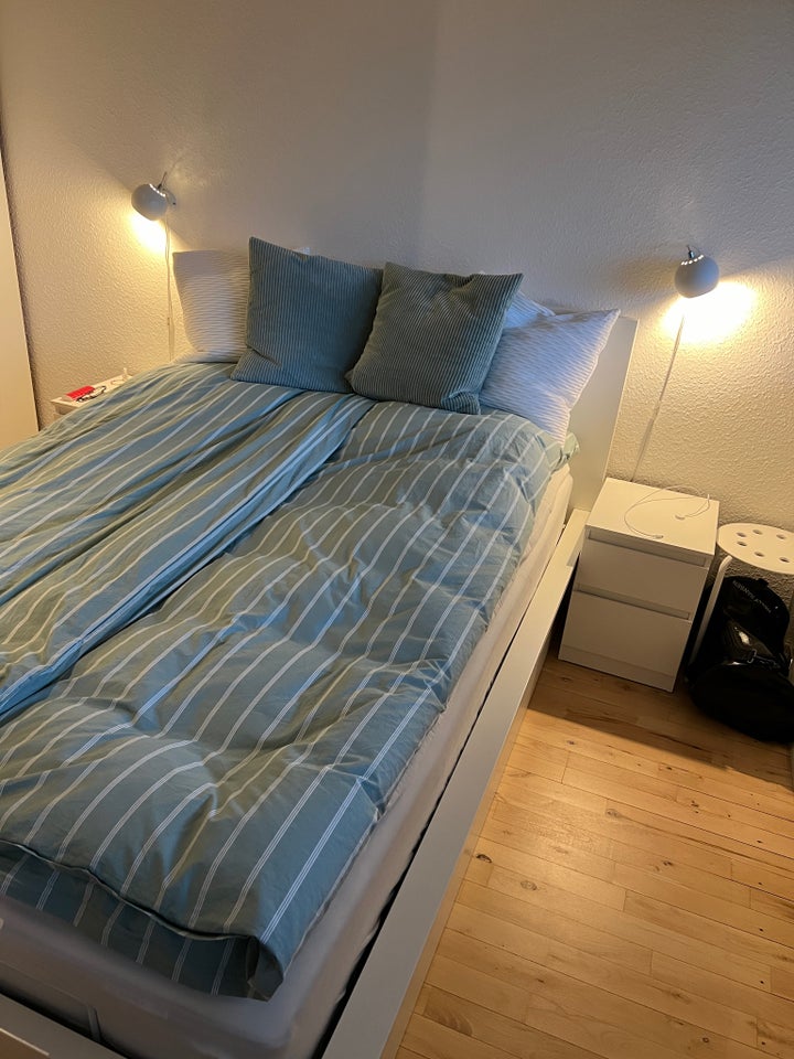 Dobbeltseng, Ikea Malm , b: 140 l: