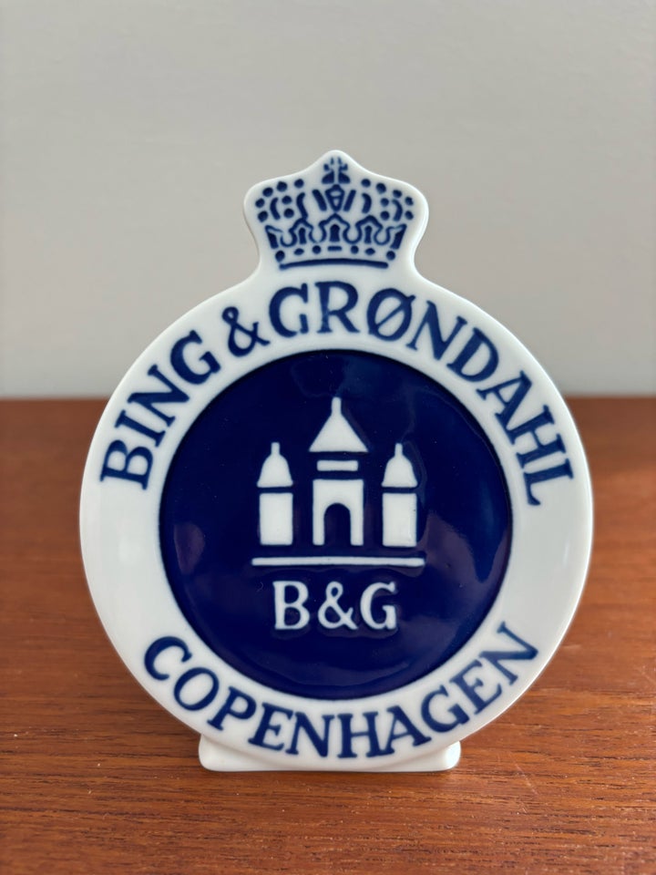 Porcelæn Skilt  Bing og Grøndahl