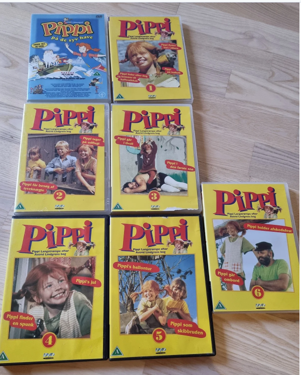 Pippi dvd film, DVD, familiefilm