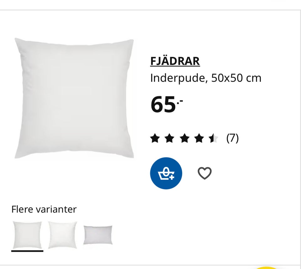 Puder/Sofapuder/Tæppe, Ikea