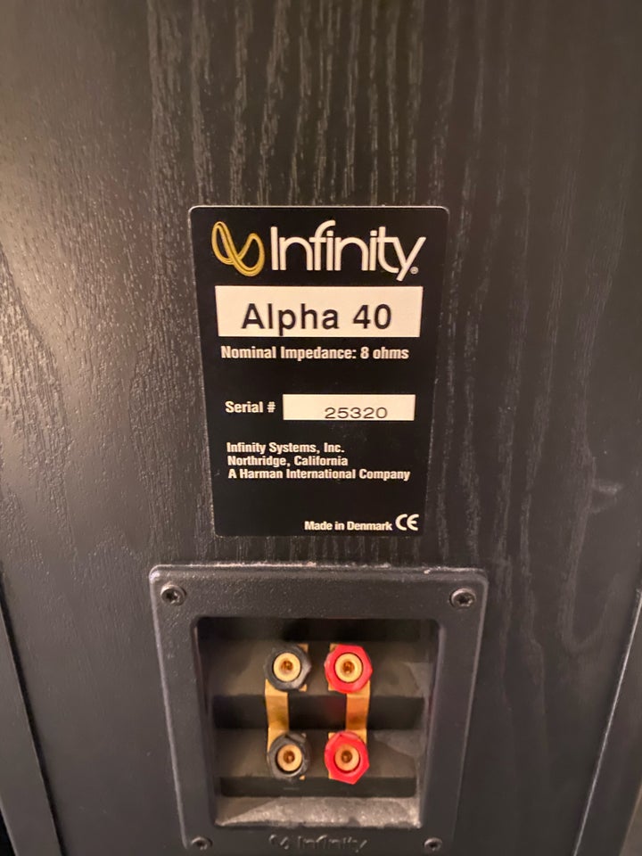 Højttaler, Infinity, Aplha 40