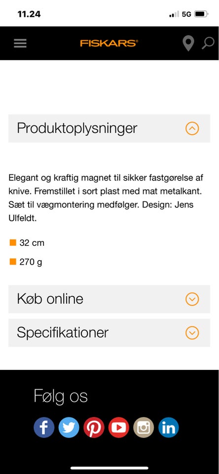 Rustfrit stål, Knivmagnet,