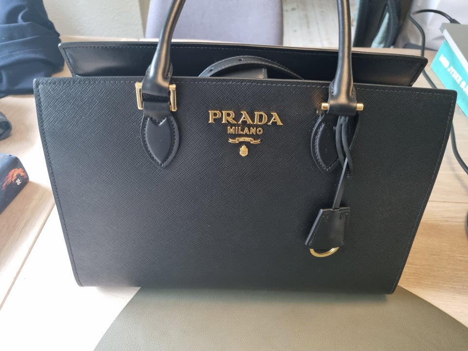 Clutch Prada læder