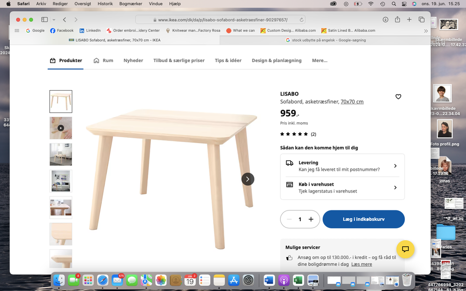 Sofabord ikea Lisabon (sofabord