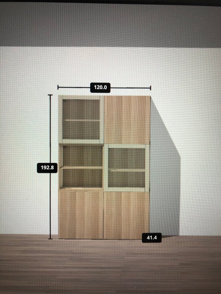 Ikea BESTÅ reol med 6 skabe