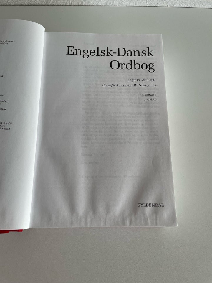 Engelsk-dansk Dansk-engelsk,