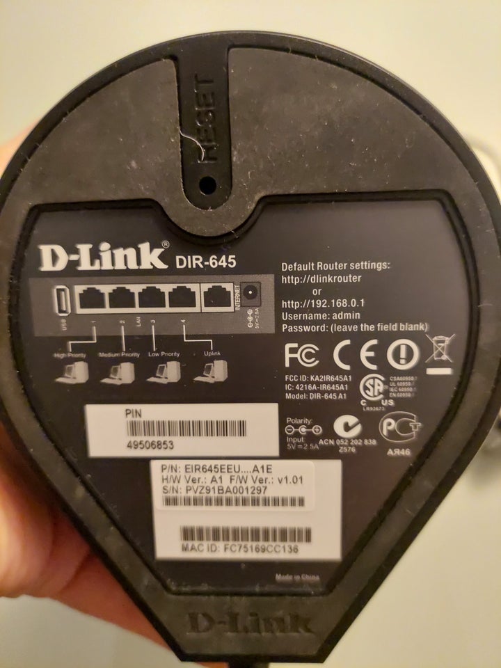 Router, wireless, D-Link