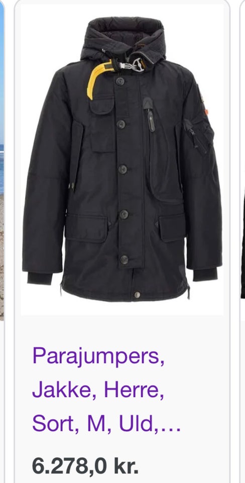 Vinterjakke, str. M, Parajumpers