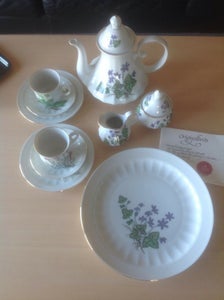 Porcelæn Kaffestel Firkløveren