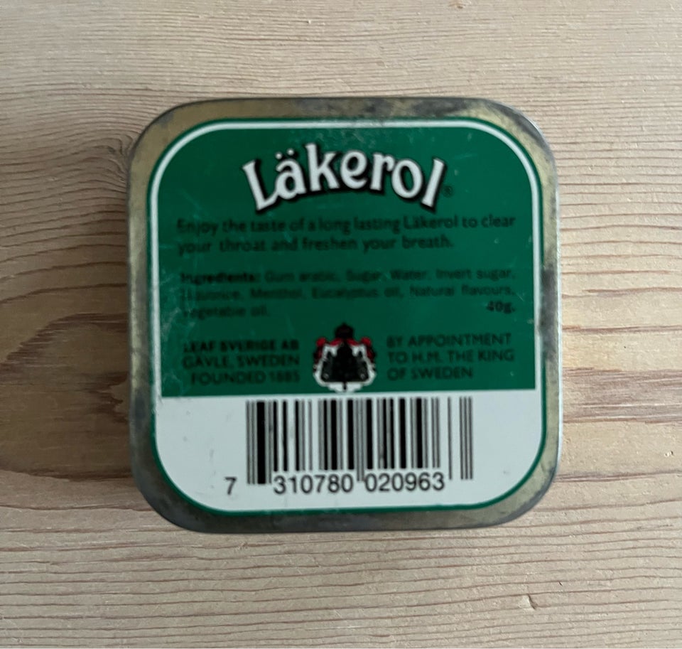 Dåser, Lakerol dåse