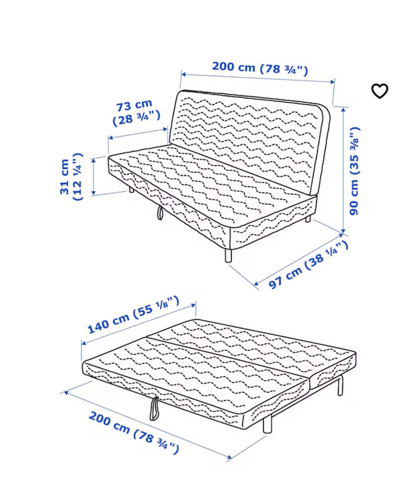 Sovesofa, Ikea