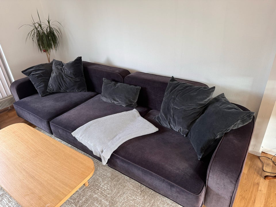 Sofa velour 6 pers