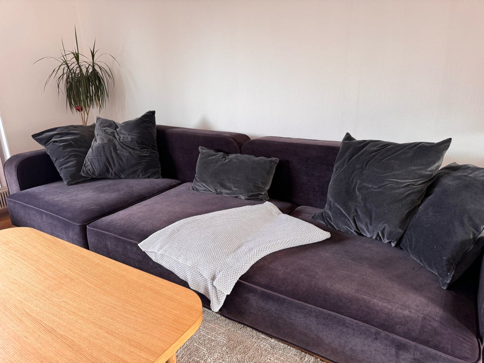 Sofa velour 6 pers