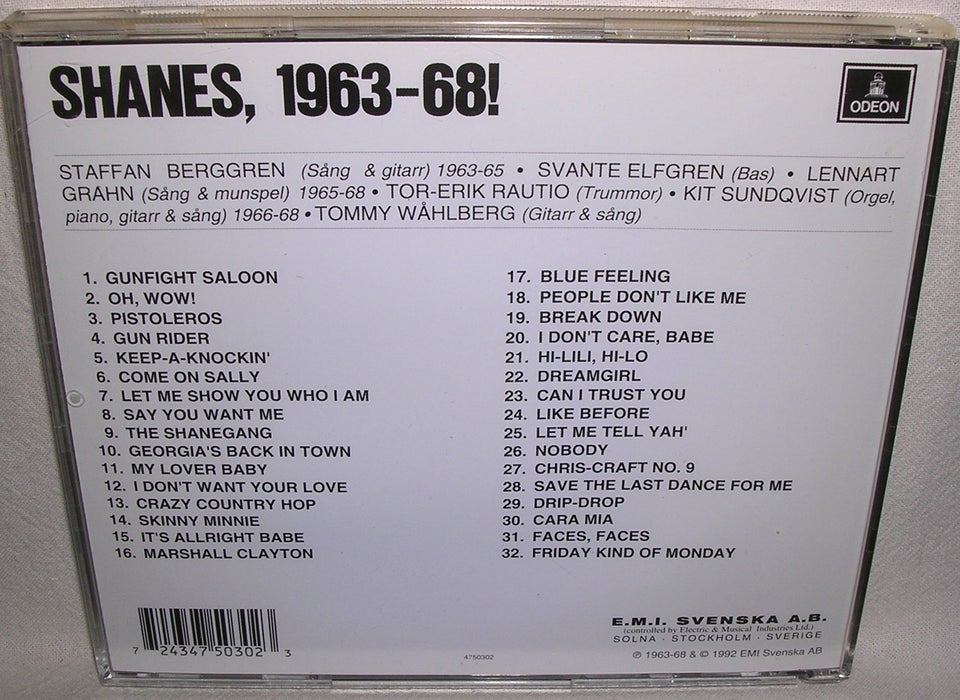 Shanes: 1963-68!, pop