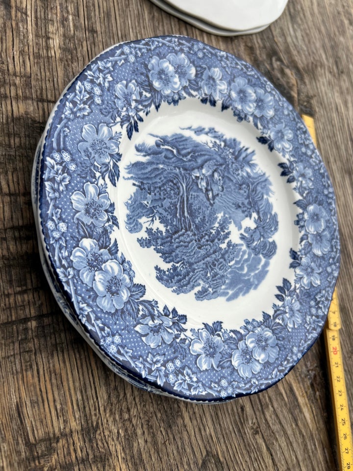 Porcelæn, 4 stk tallerkener,