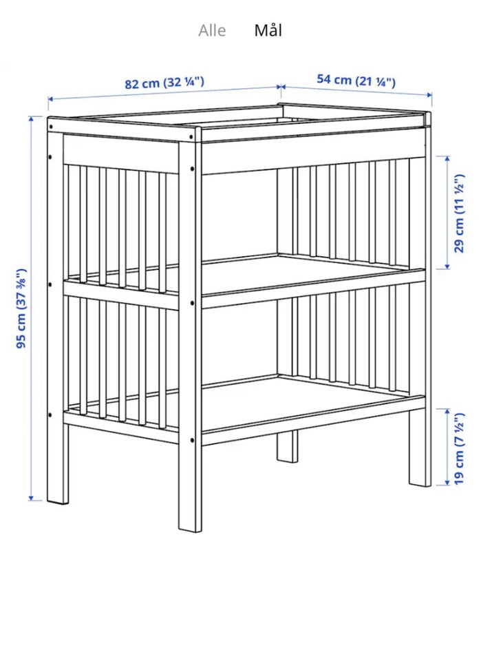 Puslebord Ikea