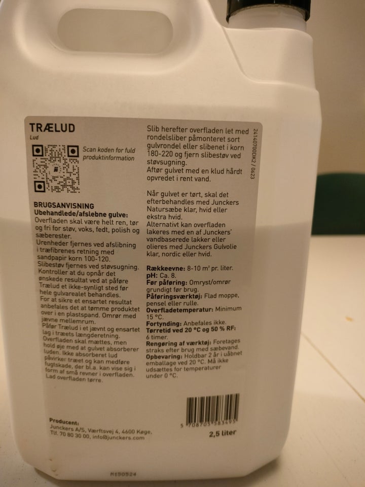 Trælud, Junckers, 2 ltr liter