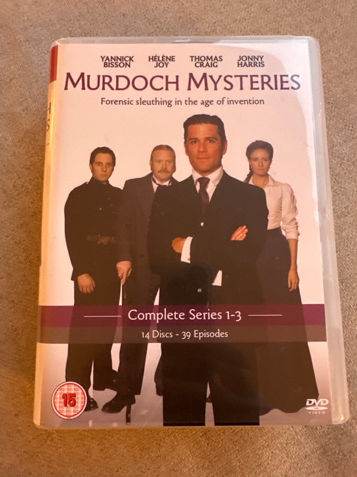 Murdoch mysteries sæson 1-3 samt 4,