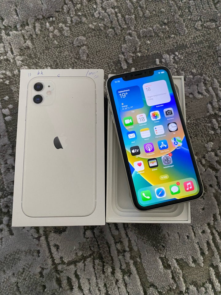 iPhone 11, 64 GB, hvid