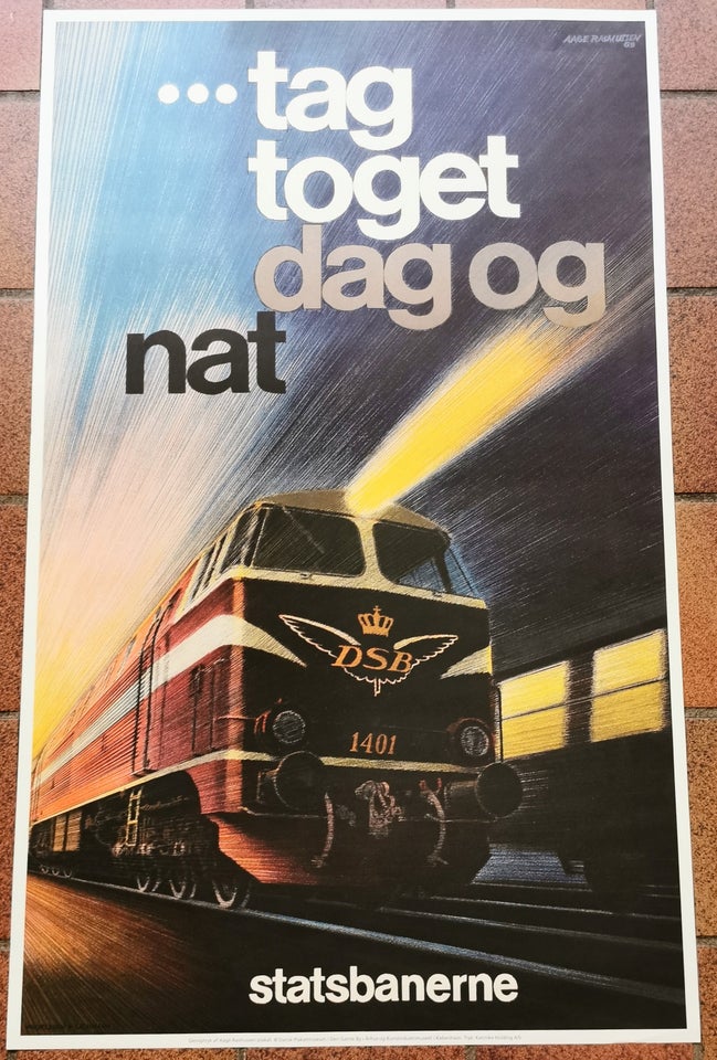 Genoptrykt plakat Aage