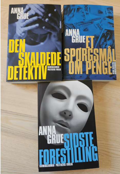 Anna Grue bøger, Anna Grue, genre: