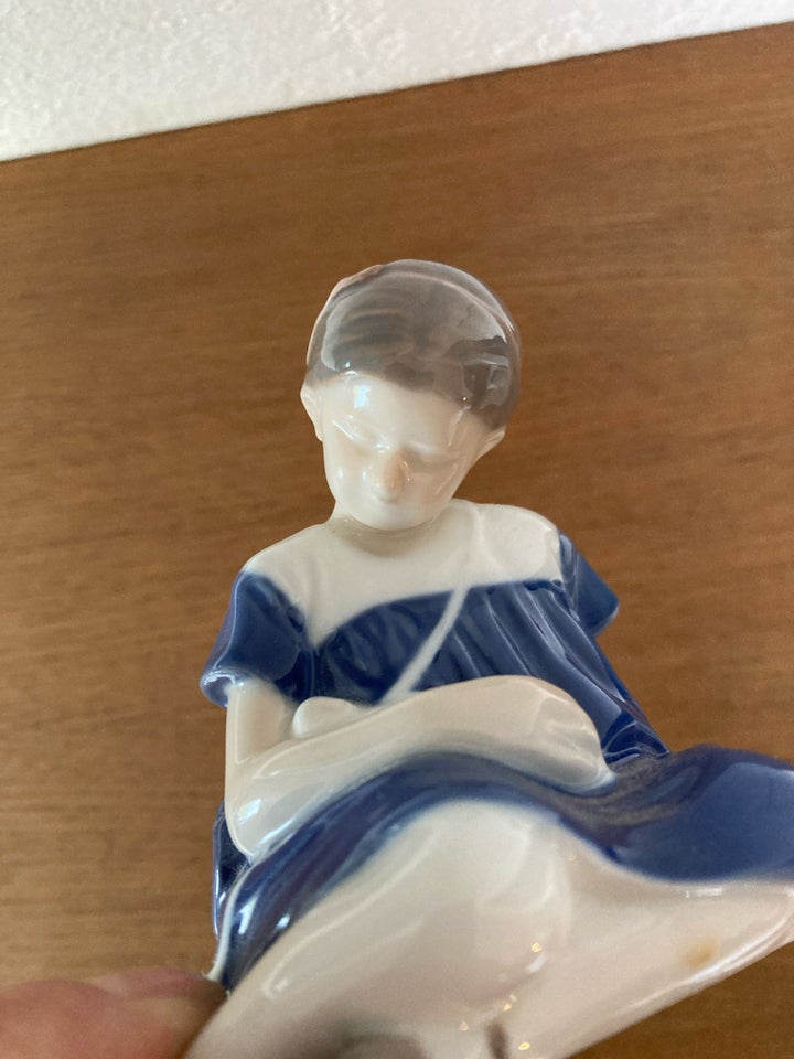 Porcelænsfigur Pige med dukke