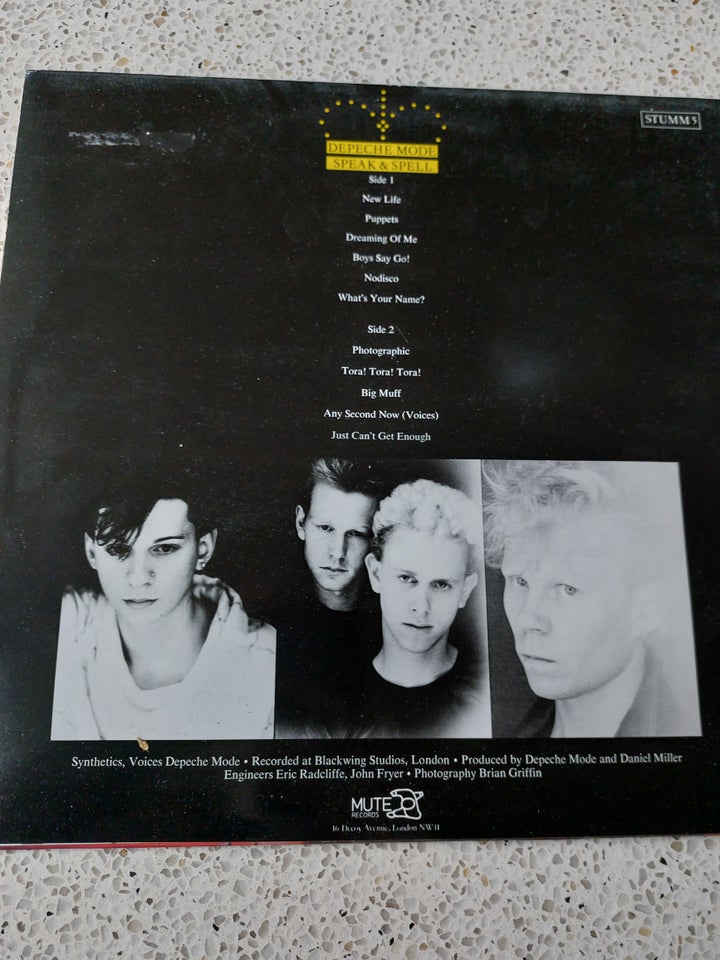 LP, Depeche Mode, Speak and Spell