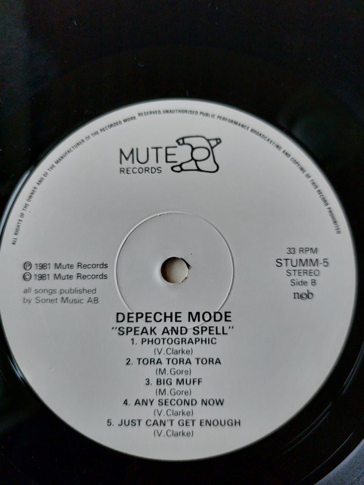 LP, Depeche Mode, Speak and Spell