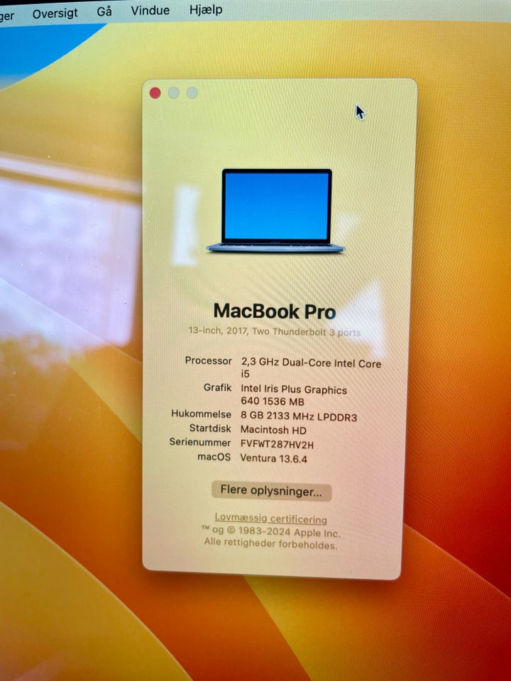 MacBook Pro MacBook pro 2017 13”