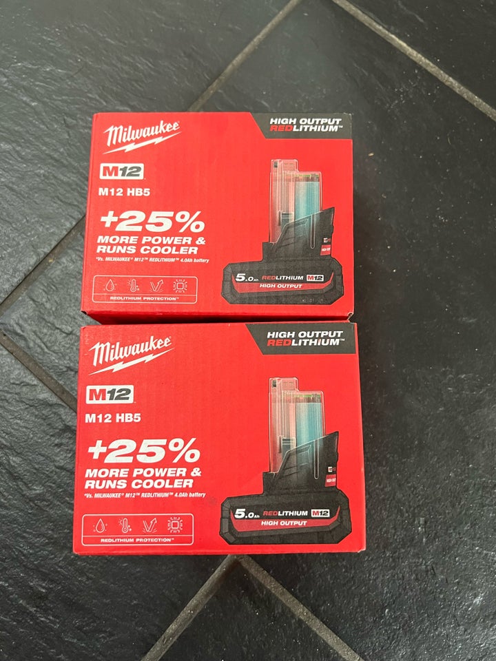 Batteri, Milwaukee m12 5Ah