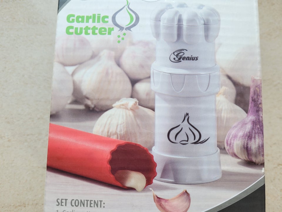 Hvidløg Cutter + Peeler Genius