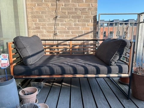 Sofa, Sunfun, pulverlakeret stål