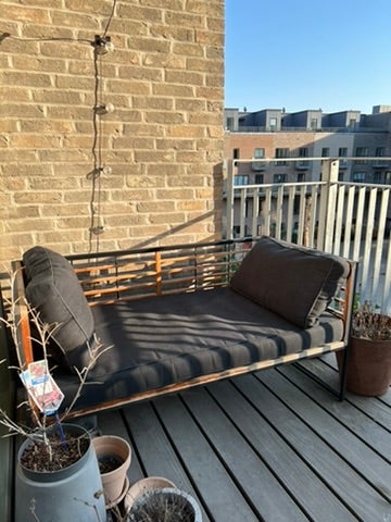 Sofa, Sunfun, pulverlakeret stål